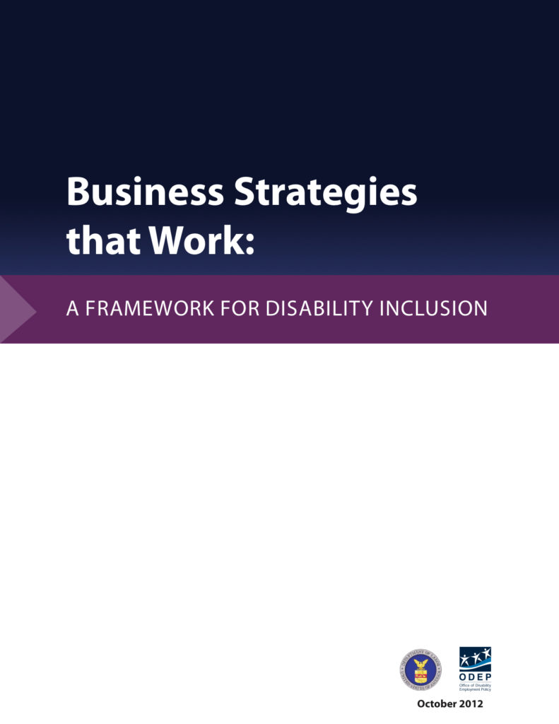 Business Strategies That Work: A Framework For Disability Inclusion ...