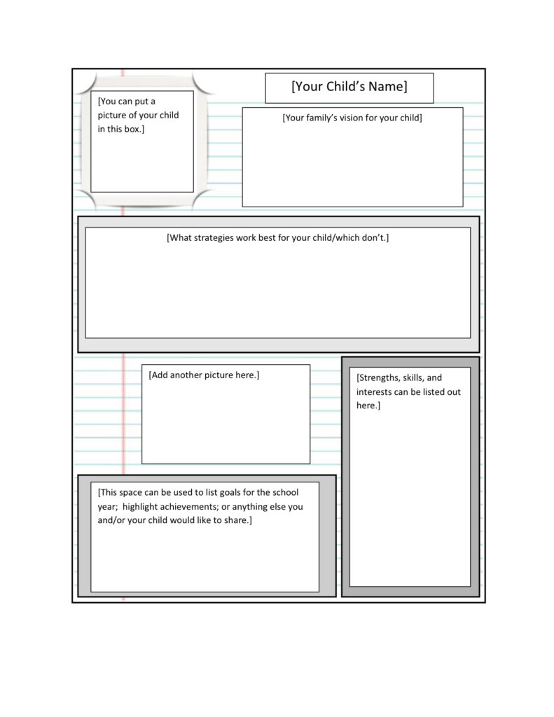 Person centered profile template chapman university transition ca