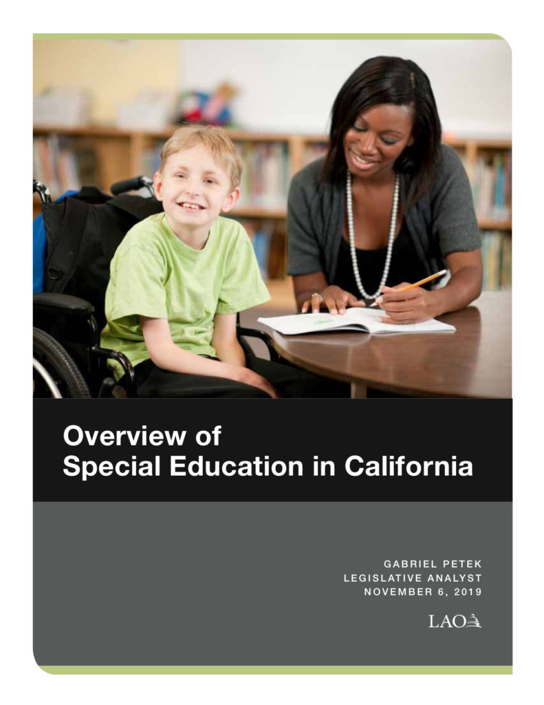Overview of Special Education in California 110619 Chapman