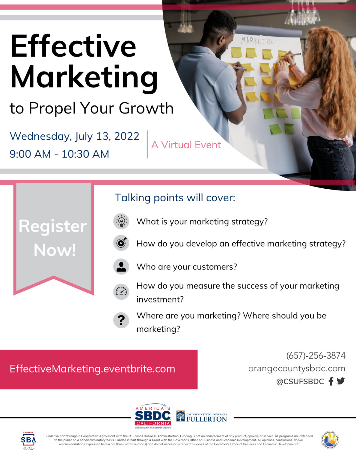 Effective Marketing to Propel Your Growth 071322 Chapman University Transition CA