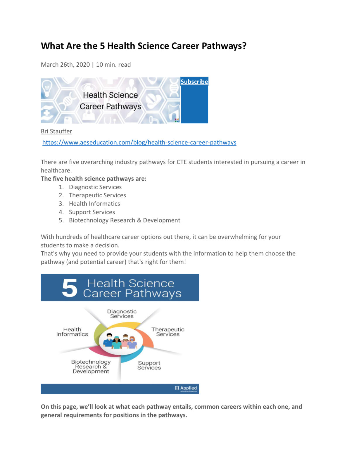 What Are the 5 Health Science Career Pathways Chapman University