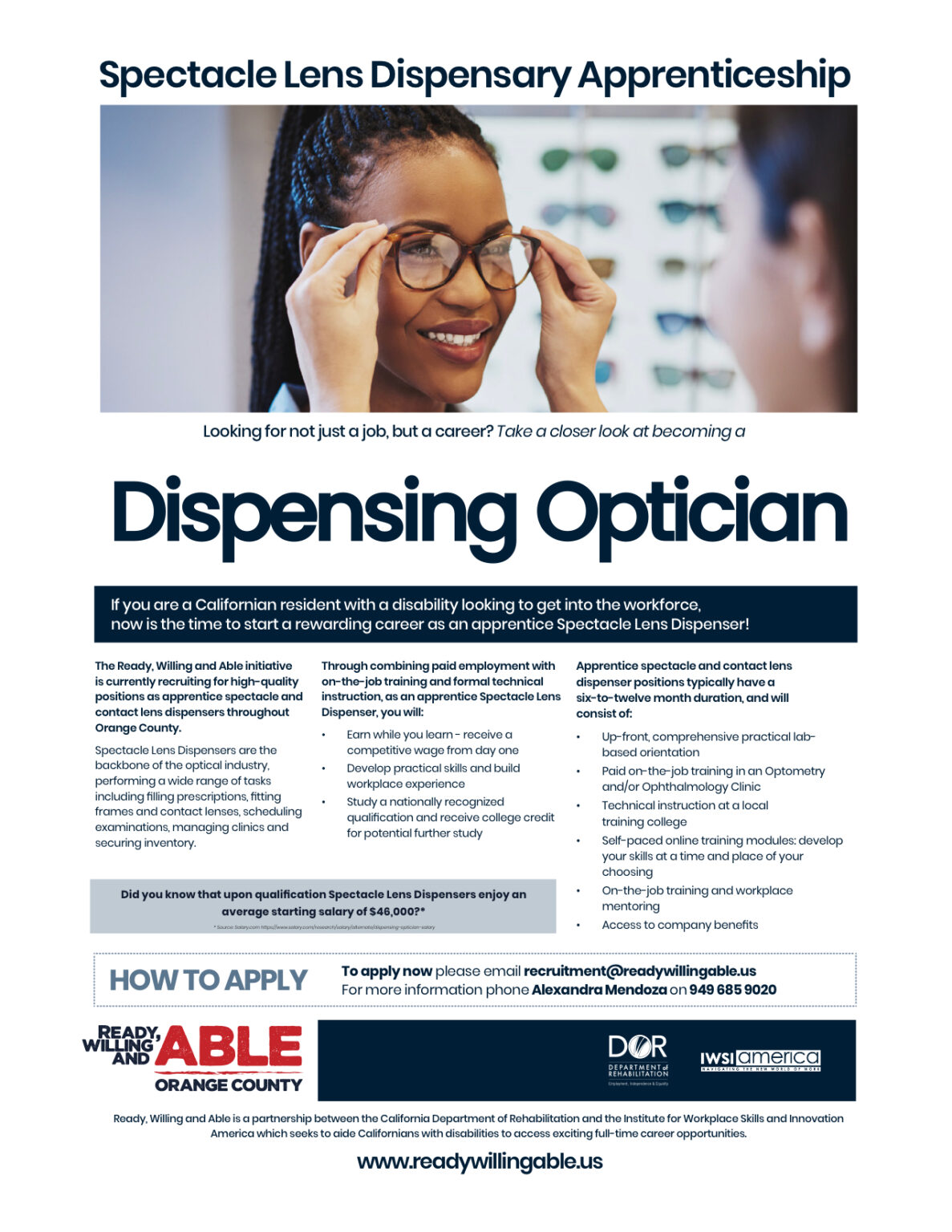 RWADispensing Optician Chapman University Transition CA