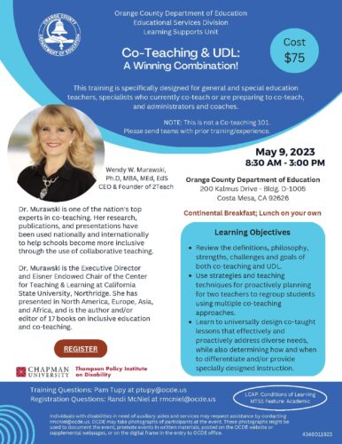 Co-Teaching & UDL flyer thumbnail image