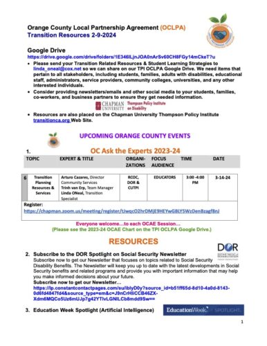 2-9-24 OCLPA Transition Resources List Final - Chapman University ...